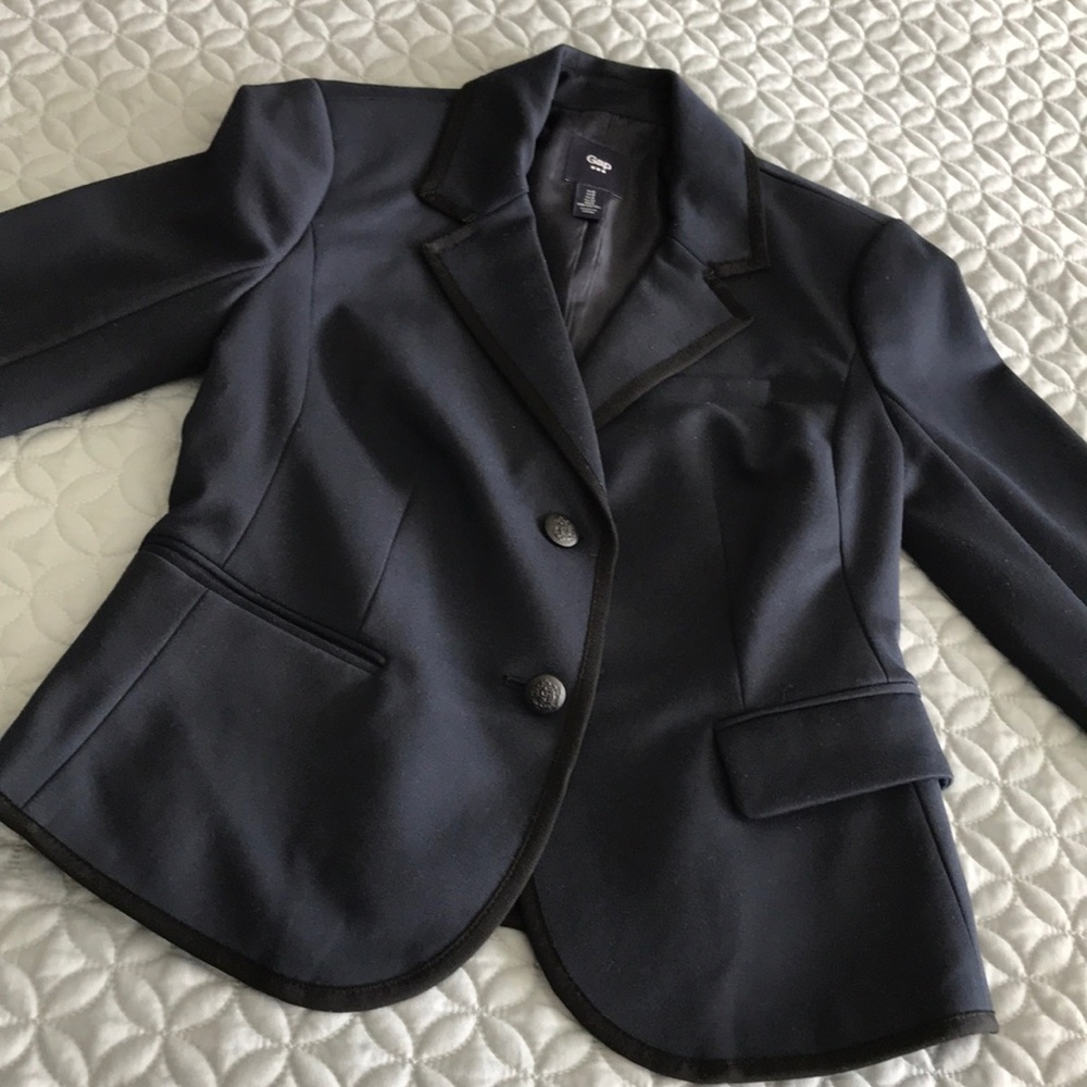 Gap Blazer Navy w/ Black Stripe SZ 0 School Boy